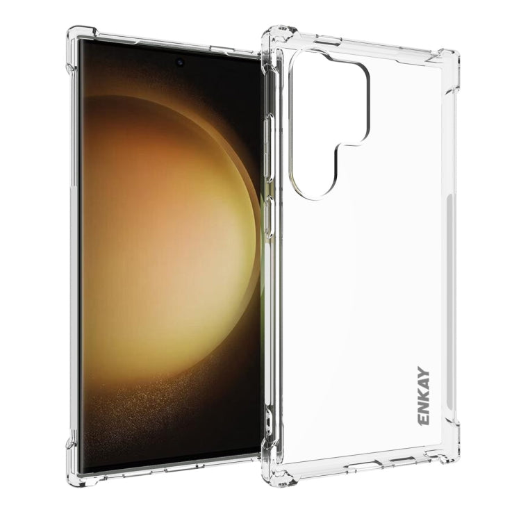 ENKAY Hat-Prince Transparent TPU Shockproof Phone Case, For Samsung Galaxy S26+ 5G, For Samsung Galaxy S26 Ultra 5G, For Samsung Galaxy S26 5G, For Samsung Galaxy A57 5G, For Samsung Galaxy A37 5G, For Samsung Galaxy S25 FE 5G, For Samsung Galaxy M36 5...