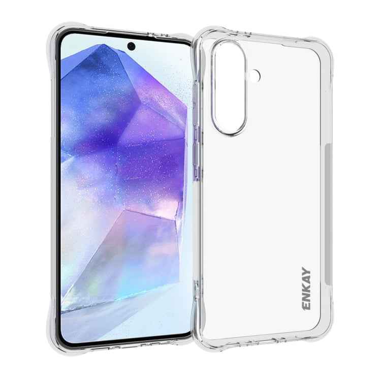 ENKAY Hat-Prince Transparent TPU Shockproof Phone Case, For Samsung Galaxy S26+ 5G, For Samsung Galaxy S26 Ultra 5G, For Samsung Galaxy S26 5G, For Samsung Galaxy A57 5G, For Samsung Galaxy A37 5G, For Samsung Galaxy S25 FE 5G, For Samsung Galaxy M36 5...