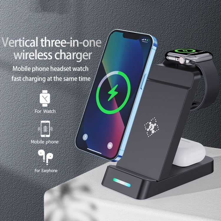 B20A 15W Qi Wireless Charger Charging Stand Compatible for iPhone iWatch Airpods