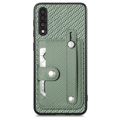 Wristband Kickstand Wallet Back Phone Case with Tool Knife, For Samsung Galaxy A50