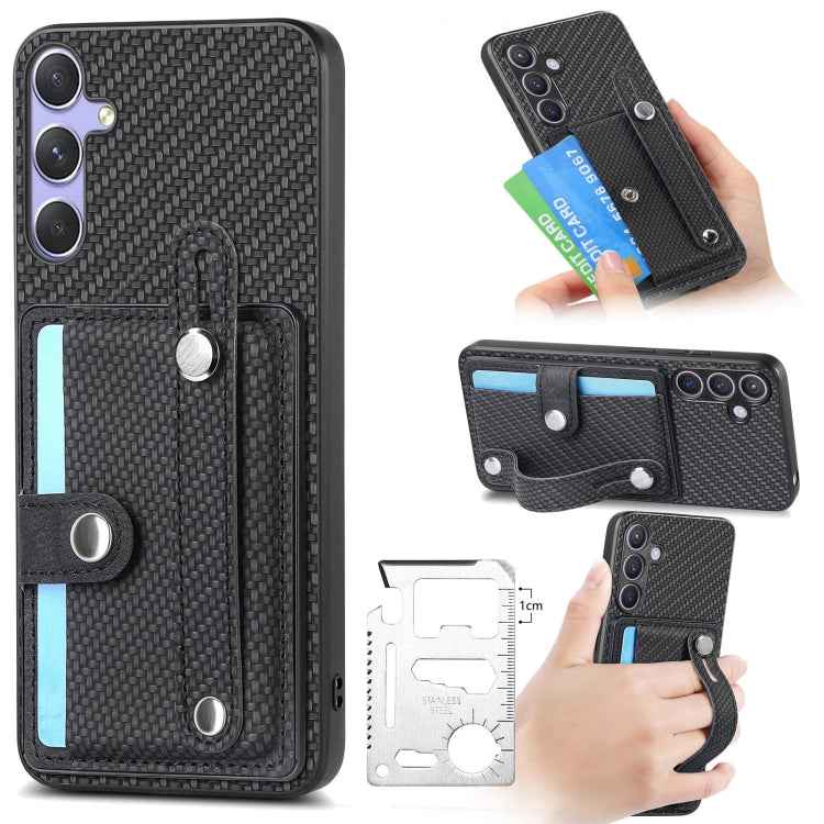 Wristband Kickstand Wallet Back Phone Case with Tool Knife, For Samsung Galaxy S25 Edge 5G, For Samsung Galaxy A56 5G, For Samsung Galaxy A36, For Samsung Galaxy S25 5G, For Samsung Galaxy S25+ 5G, For Samsung Galaxy S25 Ultra 5G                       ...