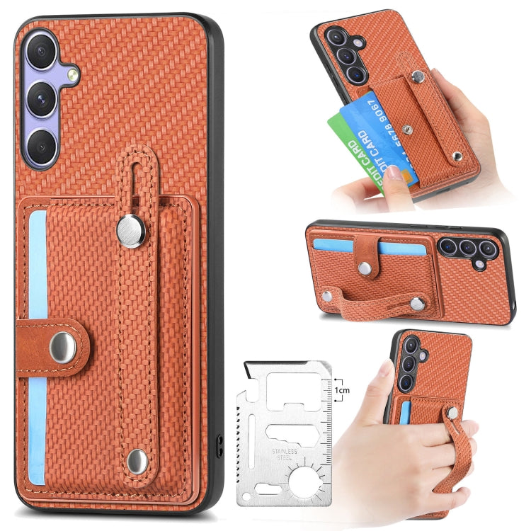Wristband Kickstand Wallet Back Phone Case with Tool Knife, For Samsung Galaxy A57 5G, For Samsung Galaxy A37 5G, For Samsung Galaxy S25 Edge 5G, For Samsung Galaxy A56 5G, For Samsung Galaxy A36, For Samsung Galaxy S25 5G, For Samsung Galaxy S25+ 5G  ...