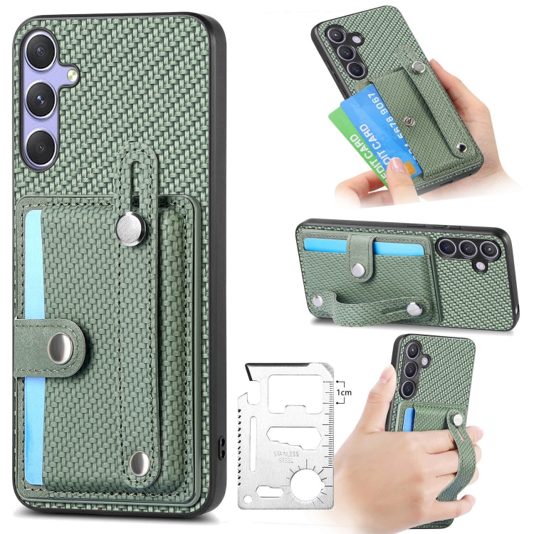 Wristband Kickstand Wallet Back Phone Case with Tool Knife, For Samsung Galaxy A57 5G, For Samsung Galaxy A37 5G, For Samsung Galaxy S25 Edge 5G, For Samsung Galaxy A56 5G, For Samsung Galaxy A36, For Samsung Galaxy S25 5G, For Samsung Galaxy S25+ 5G  ...