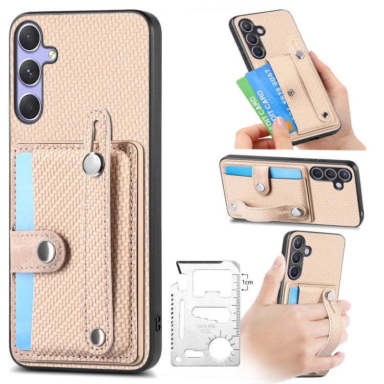 Wristband Kickstand Wallet Back Phone Case with Tool Knife, For Samsung Galaxy A57 5G, For Samsung Galaxy A37 5G, For Samsung Galaxy S25 Edge 5G, For Samsung Galaxy A56 5G, For Samsung Galaxy A36, For Samsung Galaxy S25 5G, For Samsung Galaxy S25+ 5G  ...