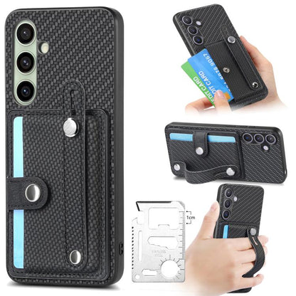 Wristband Kickstand Wallet Back Phone Case with Tool Knife, For Samsung Galaxy A57 5G, For Samsung Galaxy A37 5G, For Samsung Galaxy S25 Edge 5G, For Samsung Galaxy A56 5G, For Samsung Galaxy A36, For Samsung Galaxy S25 5G, For Samsung Galaxy S25+ 5G  ...