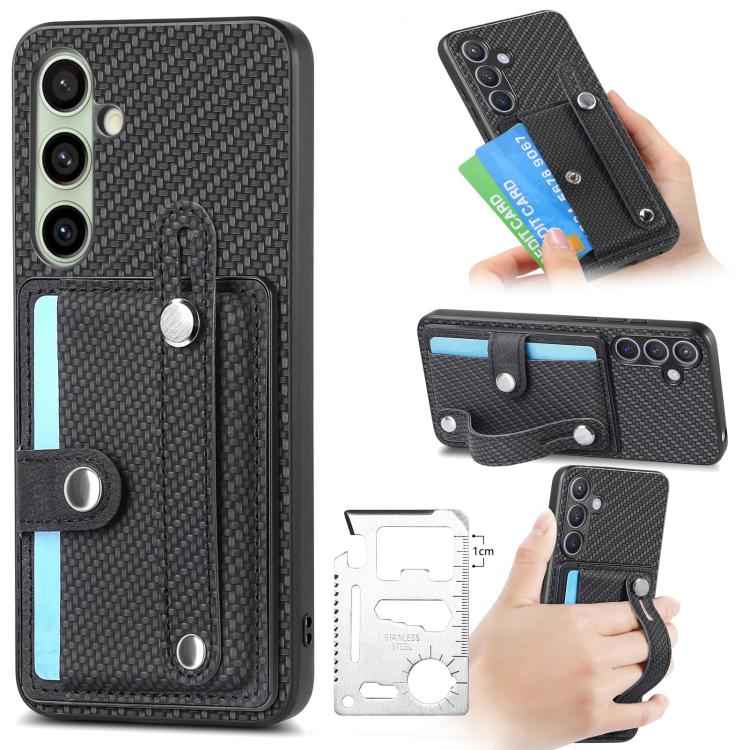 Wristband Kickstand Wallet Back Phone Case with Tool Knife, For Samsung Galaxy S25 Edge 5G, For Samsung Galaxy A56 5G, For Samsung Galaxy A36, For Samsung Galaxy S25 5G, For Samsung Galaxy S25+ 5G, For Samsung Galaxy S25 Ultra 5G                       ...