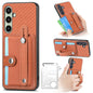 Wristband Kickstand Wallet Back Phone Case with Tool Knife, For Samsung Galaxy A57 5G, For Samsung Galaxy A37 5G, For Samsung Galaxy S25 Edge 5G, For Samsung Galaxy A56 5G, For Samsung Galaxy A36, For Samsung Galaxy S25 5G, For Samsung Galaxy S25+ 5G  ...