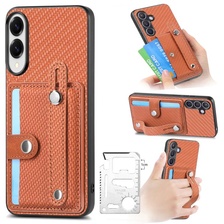 Wristband Kickstand Wallet Back Phone Case with Tool Knife, For Samsung Galaxy A57 5G, For Samsung Galaxy A37 5G, For Samsung Galaxy S25 Edge 5G, For Samsung Galaxy A56 5G, For Samsung Galaxy A36, For Samsung Galaxy S25 5G, For Samsung Galaxy S25+ 5G  ...