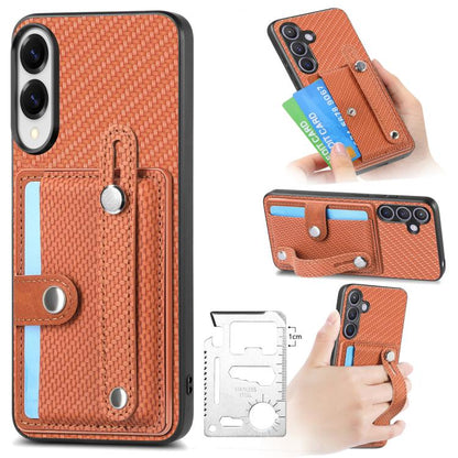Wristband Kickstand Wallet Back Phone Case with Tool Knife, For Samsung Galaxy A57 5G, For Samsung Galaxy A37 5G, For Samsung Galaxy S25 Edge 5G, For Samsung Galaxy A56 5G, For Samsung Galaxy A36, For Samsung Galaxy S25 5G, For Samsung Galaxy S25+ 5G  ...