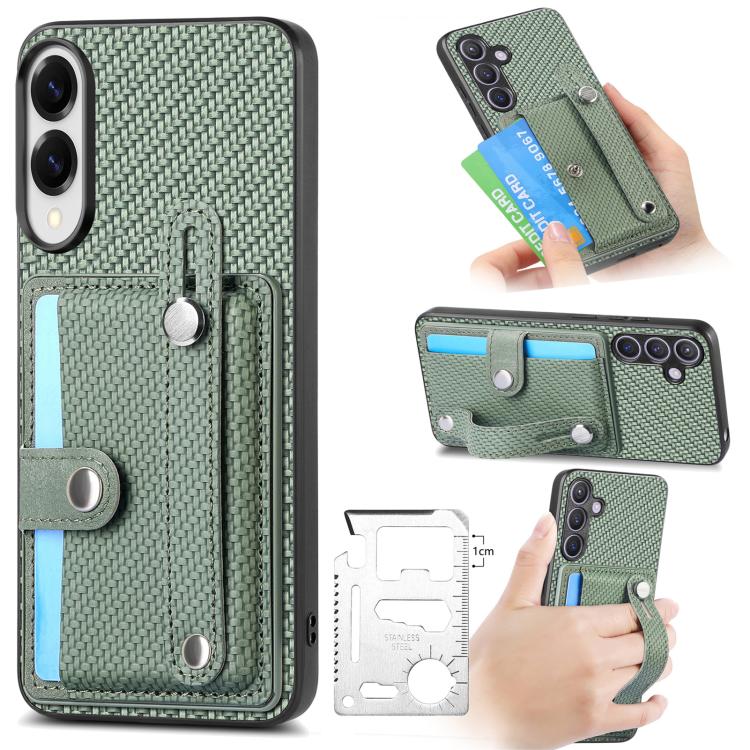 Wristband Kickstand Wallet Back Phone Case with Tool Knife, For Samsung Galaxy A57 5G, For Samsung Galaxy A37 5G, For Samsung Galaxy S25 Edge 5G, For Samsung Galaxy A56 5G, For Samsung Galaxy A36, For Samsung Galaxy S25 5G, For Samsung Galaxy S25+ 5G  ...