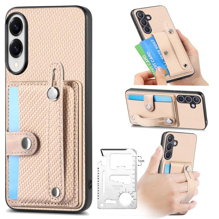 Wristband Kickstand Wallet Back Phone Case with Tool Knife, For Samsung Galaxy A57 5G, For Samsung Galaxy A37 5G, For Samsung Galaxy S25 Edge 5G, For Samsung Galaxy A56 5G, For Samsung Galaxy A36, For Samsung Galaxy S25 5G, For Samsung Galaxy S25+ 5G  ...