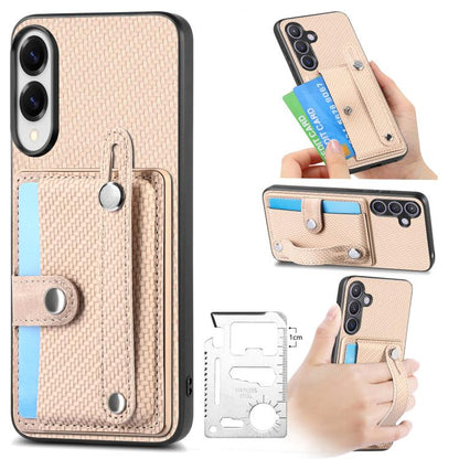 Wristband Kickstand Wallet Back Phone Case with Tool Knife, For Samsung Galaxy A57 5G, For Samsung Galaxy A37 5G, For Samsung Galaxy S25 Edge 5G, For Samsung Galaxy A56 5G, For Samsung Galaxy A36, For Samsung Galaxy S25 5G, For Samsung Galaxy S25+ 5G  ...