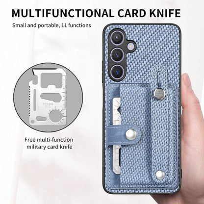 Wristband Kickstand Wallet Back Phone Case with Tool Knife, For Samsung Galaxy S22+ 5G, For Samsung Galaxy A13 5G, For Samsung Galaxy A22 4G, For Samsung Galaxy A22 5G, For Samsung Galaxy S21 FE 5G, For Samsung Galaxy A32 5G, For Samsung Galaxy S21 5G ...