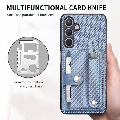 Wristband Kickstand Wallet Back Phone Case with Tool Knife, For Samsung Galaxy S22+ 5G, For Samsung Galaxy A13 5G, For Samsung Galaxy A22 4G, For Samsung Galaxy A22 5G, For Samsung Galaxy S21 FE 5G, For Samsung Galaxy A32 5G, For Samsung Galaxy S21 5G ...