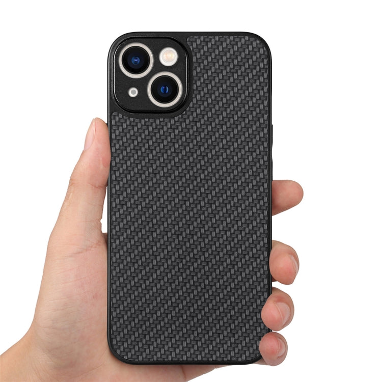 Carbon Fiber Texture Leather Back Phone Case