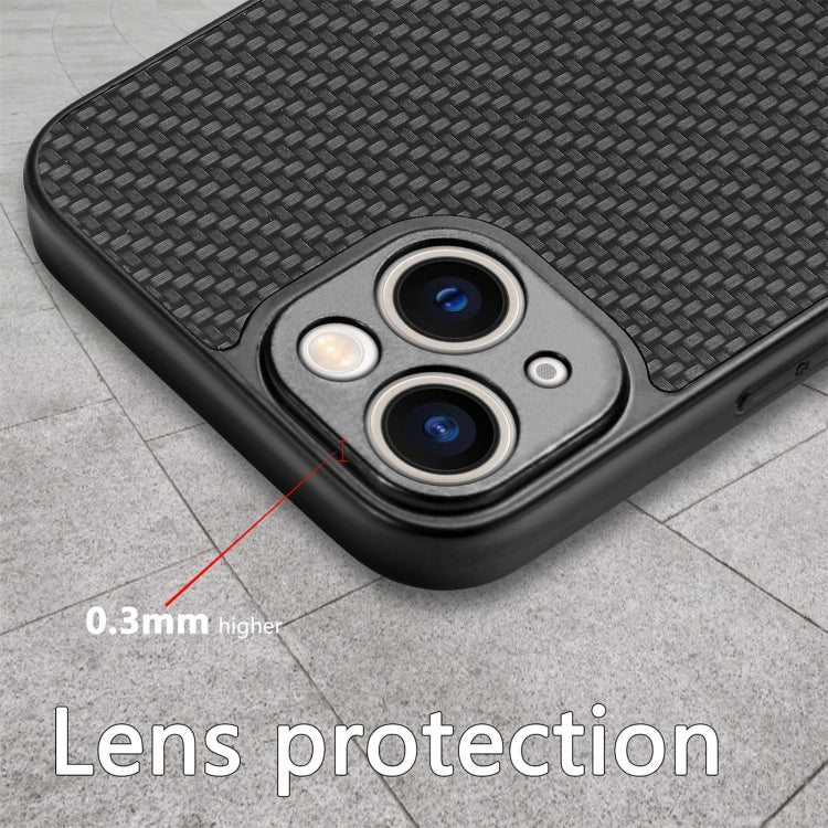 Carbon Fiber Texture Leather Back Phone Case