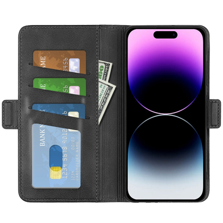 Dual-side Magnetic Buckle Horizontal Flip Leather Phone Case