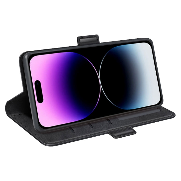 Dual-side Magnetic Buckle Horizontal Flip Leather Phone Case