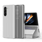 Plated Mirror Horizontal Flip Leather Phone Case with Holder, For Galaxy Z Fold8 5G, For Galaxy Z Fold8 Ultra 5G, For Galaxy Z TriFold, For Galaxy Z Fold7, For Galaxy Z Fold6, For Galaxy Z Fold5 5G