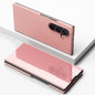 Plated Mirror Horizontal Flip Leather Phone Case with Holder, For Galaxy Z Fold8 5G, For Galaxy Z Fold8 Ultra 5G, For Galaxy Z TriFold, For Galaxy Z Fold7, For Galaxy Z Fold6, For Galaxy Z Fold5 5G