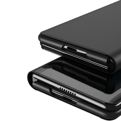 Plated Mirror Horizontal Flip Leather Phone Case with Holder, For Galaxy Z Fold8 5G, For Galaxy Z Fold8 Ultra 5G, For Galaxy Z TriFold, For Galaxy Z Fold7, For Galaxy Z Fold6, For Galaxy Z Fold5 5G