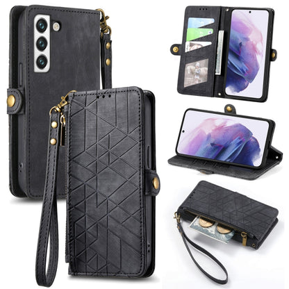 Geometric Zipper Wallet Side Buckle Leather Phone Case, For Samsung Galaxy A54 5G, For Samsung Galaxy S23 Ultra 5G, For Samsung Galaxy S23+ 5G, For Samsung Galaxy S23 5G, For Samsung Galaxy A14 5G, For Samsung Galaxy S20 FE, For Samsung Galaxy M33     ...