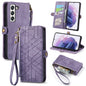 Geometric Zipper Wallet Side Buckle Leather Phone Case, For Samsung Galaxy A54 5G, For Samsung Galaxy S23 Ultra 5G, For Samsung Galaxy S23+ 5G, For Samsung Galaxy S23 5G, For Samsung Galaxy A14 5G, For Samsung Galaxy S20 FE, For Samsung Galaxy M33     ...