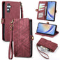 Geometric Zipper Wallet Side Buckle Leather Phone Case, Samsung Galaxy A05s, For Samsung Galaxy A25 5G, For Samsung Galaxy S23 FE 5G, For Samsung Galaxy A24 4G, For Samsung Galaxy A23 5G, For Samsung Galaxy A14 4G, For Samsung Galaxy A24 5G            ...