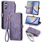 Geometric Zipper Wallet Side Buckle Leather Phone Case, Samsung Galaxy A05s, For Samsung Galaxy A25 5G, For Samsung Galaxy S23 FE 5G, For Samsung Galaxy A24 4G, For Samsung Galaxy A23 5G, For Samsung Galaxy A14 4G, For Samsung Galaxy A24 5G            ...