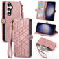Geometric Zipper Wallet Side Buckle Leather Phone Case, Samsung Galaxy A05s, For Samsung Galaxy A25 5G, For Samsung Galaxy S23 FE 5G, For Samsung Galaxy A24 4G, For Samsung Galaxy A23 5G, For Samsung Galaxy A14 4G, For Samsung Galaxy A24 5G            ...