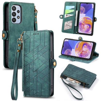 Geometric Zipper Wallet Side Buckle Leather Phone Case, Samsung Galaxy A05s, For Samsung Galaxy A25 5G, For Samsung Galaxy S23 FE 5G, For Samsung Galaxy A24 4G, For Samsung Galaxy A23 5G, For Samsung Galaxy A14 4G, For Samsung Galaxy A24 5G            ...