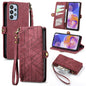Geometric Zipper Wallet Side Buckle Leather Phone Case, Samsung Galaxy A05s, For Samsung Galaxy A25 5G, For Samsung Galaxy S23 FE 5G, For Samsung Galaxy A24 4G, For Samsung Galaxy A23 5G, For Samsung Galaxy A14 4G, For Samsung Galaxy A24 5G            ...