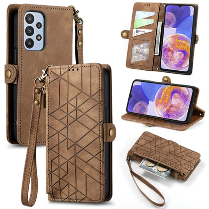 Geometric Zipper Wallet Side Buckle Leather Phone Case, Samsung Galaxy A05s, For Samsung Galaxy A25 5G, For Samsung Galaxy S23 FE 5G, For Samsung Galaxy A24 4G, For Samsung Galaxy A23 5G, For Samsung Galaxy A14 4G, For Samsung Galaxy A24 5G            ...