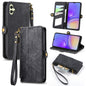 Geometric Zipper Wallet Side Buckle Leather Phone Case, For Samsung Galaxy S25 Ultra 5G, For Samsung Galaxy C55, For Samsung Galaxy M55, For Samsung Galaxy A55 5G, For Samsung Galaxy S24 Ultra 5G, For Samsung Galaxy S24+ 5G, For Samsung Galaxy S24 5G  ...