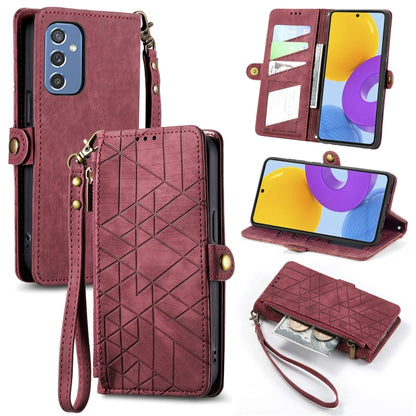Geometric Zipper Wallet Side Buckle Leather Phone Case, For Samsung Galaxy A13 4G, For Samsung Galaxy M52 5G, For Samsung Galaxy S22 Ultra 5G, For Samsung Galaxy S22+ 5G, For Samsung Galaxy S22 5G, For Samsung Galaxy A13 5G, For Samsung Galaxy A41     ...