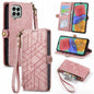 Geometric Zipper Wallet Side Buckle Leather Phone Case, For Samsung Galaxy A54 5G, For Samsung Galaxy S23 Ultra 5G, For Samsung Galaxy S23+ 5G, For Samsung Galaxy S23 5G, For Samsung Galaxy A14 5G, For Samsung Galaxy S20 FE, For Samsung Galaxy M33     ...