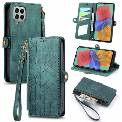 Geometric Zipper Wallet Side Buckle Leather Phone Case, For Samsung Galaxy A54 5G, For Samsung Galaxy S23 Ultra 5G, For Samsung Galaxy S23+ 5G, For Samsung Galaxy S23 5G, For Samsung Galaxy A14 5G, For Samsung Galaxy S20 FE, For Samsung Galaxy M33     ...