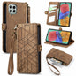 Geometric Zipper Wallet Side Buckle Leather Phone Case, For Samsung Galaxy A54 5G, For Samsung Galaxy S23 Ultra 5G, For Samsung Galaxy S23+ 5G, For Samsung Galaxy S23 5G, For Samsung Galaxy A14 5G, For Samsung Galaxy S20 FE, For Samsung Galaxy M33     ...