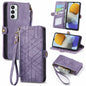 Geometric Zipper Wallet Side Buckle Leather Phone Case, For Samsung Galaxy A54 5G, For Samsung Galaxy S23 Ultra 5G, For Samsung Galaxy S23+ 5G, For Samsung Galaxy S23 5G, For Samsung Galaxy A14 5G, For Samsung Galaxy S20 FE, For Samsung Galaxy M33     ...