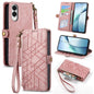 Geometric Zipper Wallet Side Buckle Leather Phone Case, For Samsung Galaxy S26 Edge 5G, For Samsung Galaxy A57 5G, For Samsung Galaxy A37 5G, For Samsung Galaxy S25 Edge 5G, For Samsung Galaxy A56 5G, For Samsung Galaxy A36 5G, For Samsung Galaxy S25 5...