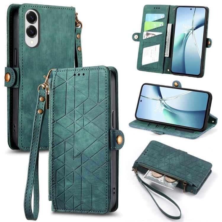 Geometric Zipper Wallet Side Buckle Leather Phone Case, For Samsung Galaxy S26 Edge 5G, For Samsung Galaxy S25 Edge 5G, For Samsung Galaxy A36 5G, For Samsung Galaxy S25 5G, For Samsung Galaxy S25+ 5G, For Samsung Galaxy S25 Ultra 5G                   ...