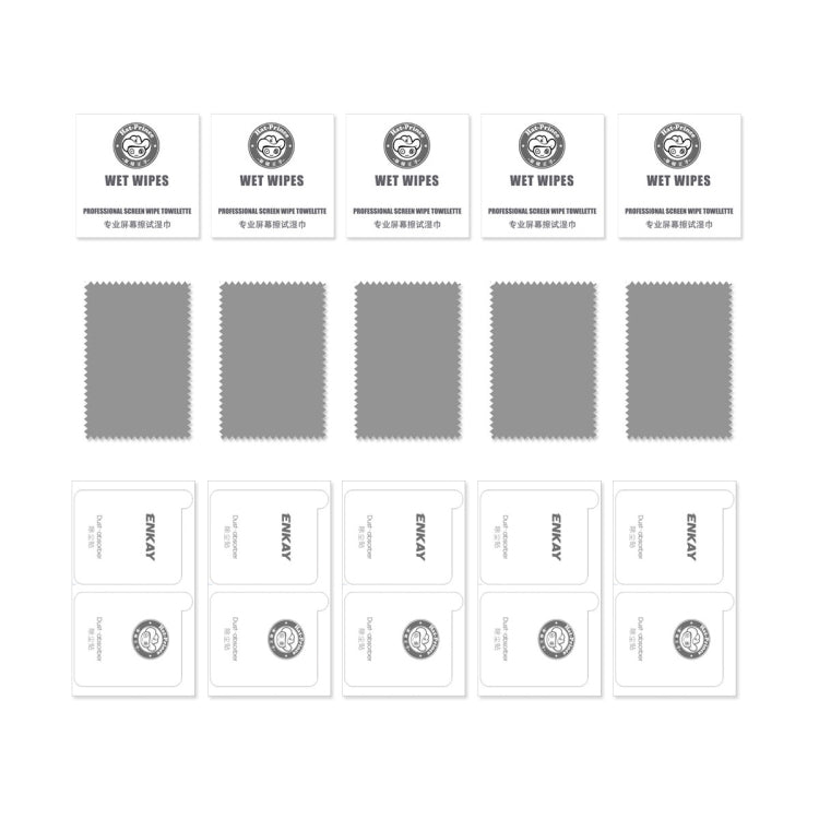 5pcs ENKAY Hat-Prince 28° Anti-peeping Tempered Glass Protector Full Screen Film