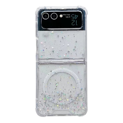 Magsafe Glitter TPU Phone Case, For Samsung Galaxy Z Flip7 FE / Flip6, For Samsung Galaxy Z Flip7, For Samsung Galaxy Z Flip5, For Samsung Galaxy Z Flip4, For Samsung Galaxy Z Flip3