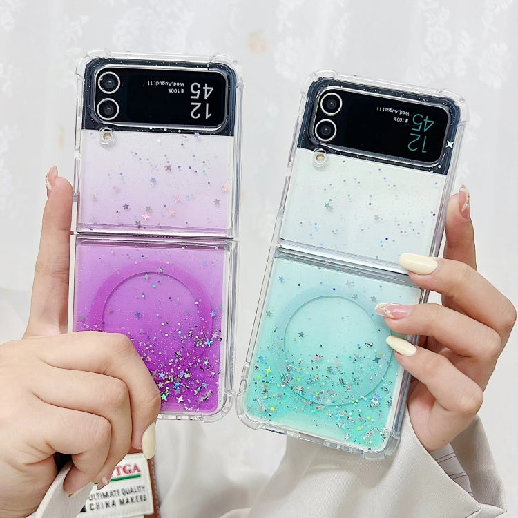 Magsafe Glitter TPU Phone Case, For Samsung Galaxy Z Flip7 FE / Flip6, For Samsung Galaxy Z Flip7, For Samsung Galaxy Z Flip5, For Samsung Galaxy Z Flip4, For Samsung Galaxy Z Flip3