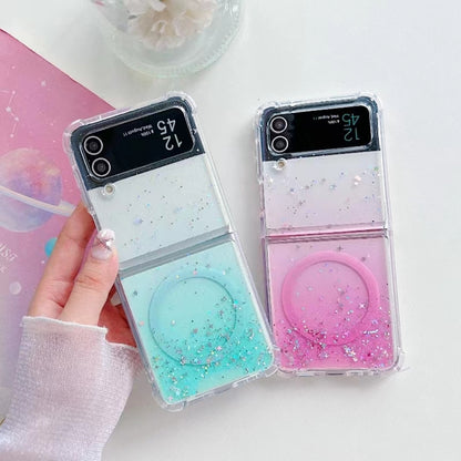 Magsafe Glitter TPU Phone Case, For Samsung Galaxy Z Flip7 FE / Flip6, For Samsung Galaxy Z Flip7, For Samsung Galaxy Z Flip5, For Samsung Galaxy Z Flip4, For Samsung Galaxy Z Flip3