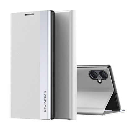 Side Electroplated Adsorption Leather Phone Case, For Samsung Galaxy A16 5G, For Samsung Galaxy A06 4G, For Samsung Galaxy S24 FE 5G, For Samsung Galaxy A55, For Samsung Galaxy A35, For Samsung Galaxy S24 Ultra 5G