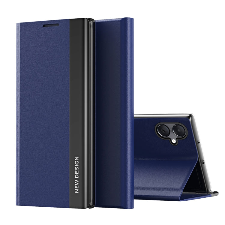 Side Electroplated Adsorption Leather Phone Case, For Samsung Galaxy A16 5G, For Samsung Galaxy A06 4G, For Samsung Galaxy S24 FE 5G, For Samsung Galaxy A55, For Samsung Galaxy A35, For Samsung Galaxy S24 Ultra 5G
