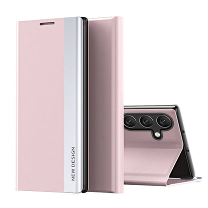 Side Electroplated Adsorption Leather Phone Case, For Samsung Galaxy S25 Edge 5G, For Samsung Galaxy A56 5G, For Samsung Galaxy A36 5G, For Samsung Galaxy S25 5G, For Samsung Galaxy S25+ 5G, For Samsung Galaxy S25 Ultra 5G