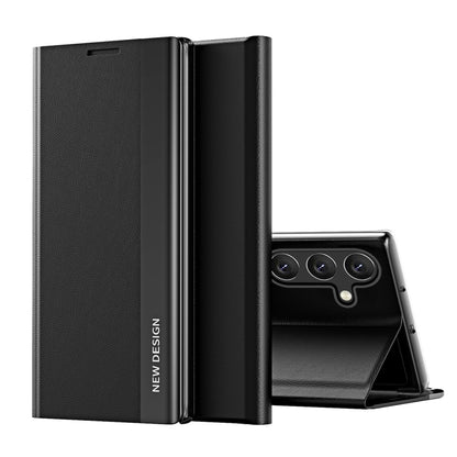 Side Electroplated Adsorption Leather Phone Case, For Samsung Galaxy S25 Edge 5G, For Samsung Galaxy A56 5G, For Samsung Galaxy A36 5G, For Samsung Galaxy S25 5G, For Samsung Galaxy S25+ 5G, For Samsung Galaxy S25 Ultra 5G