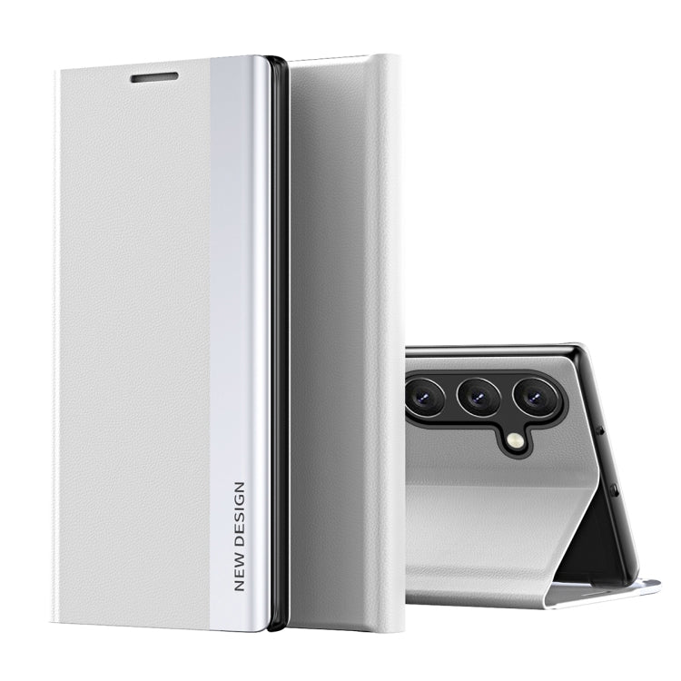 Side Electroplated Adsorption Leather Phone Case, For Samsung Galaxy S25 Edge 5G, For Samsung Galaxy A56 5G, For Samsung Galaxy A36 5G, For Samsung Galaxy S25 5G, For Samsung Galaxy S25+ 5G, For Samsung Galaxy S25 Ultra 5G